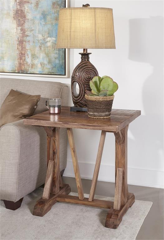 Carson Exotic Sheesham Wood Accent Table