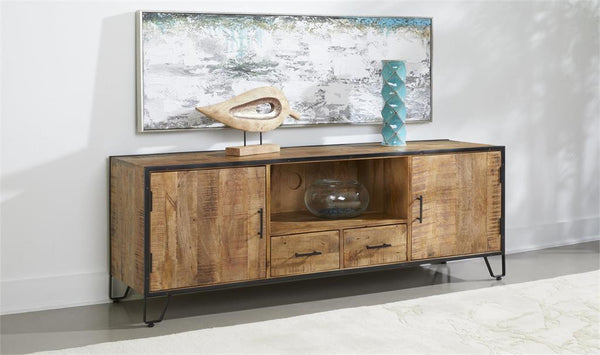 Tanner Exotic Sheesham Wood 2 Door 2 Drawer