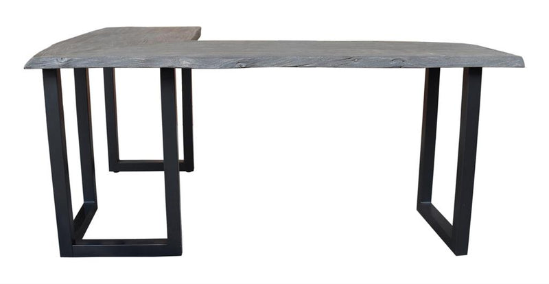 Longfellow Solid Wood and Iron L Shaped Writing Desk