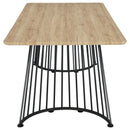 Altus - Composite Wood Dining Table - Natural Oak - Atlantic Fine Furniture Inc
