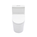 1 Piece Toilet For Bathroom, Dual Flush 1.24 / 1.43 Gpf, Soft Closing Seat - White
