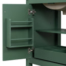 30" Bathroom Vanity With Sink, 2 Doors With Shelf, Soft Close Door Hinges, Vintage Style - Green