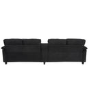 Modern U-Shaped Sectional Sofa With Storage Ottomans