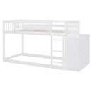 Bunk Bed With 4 Drawers And 3 Shelves
