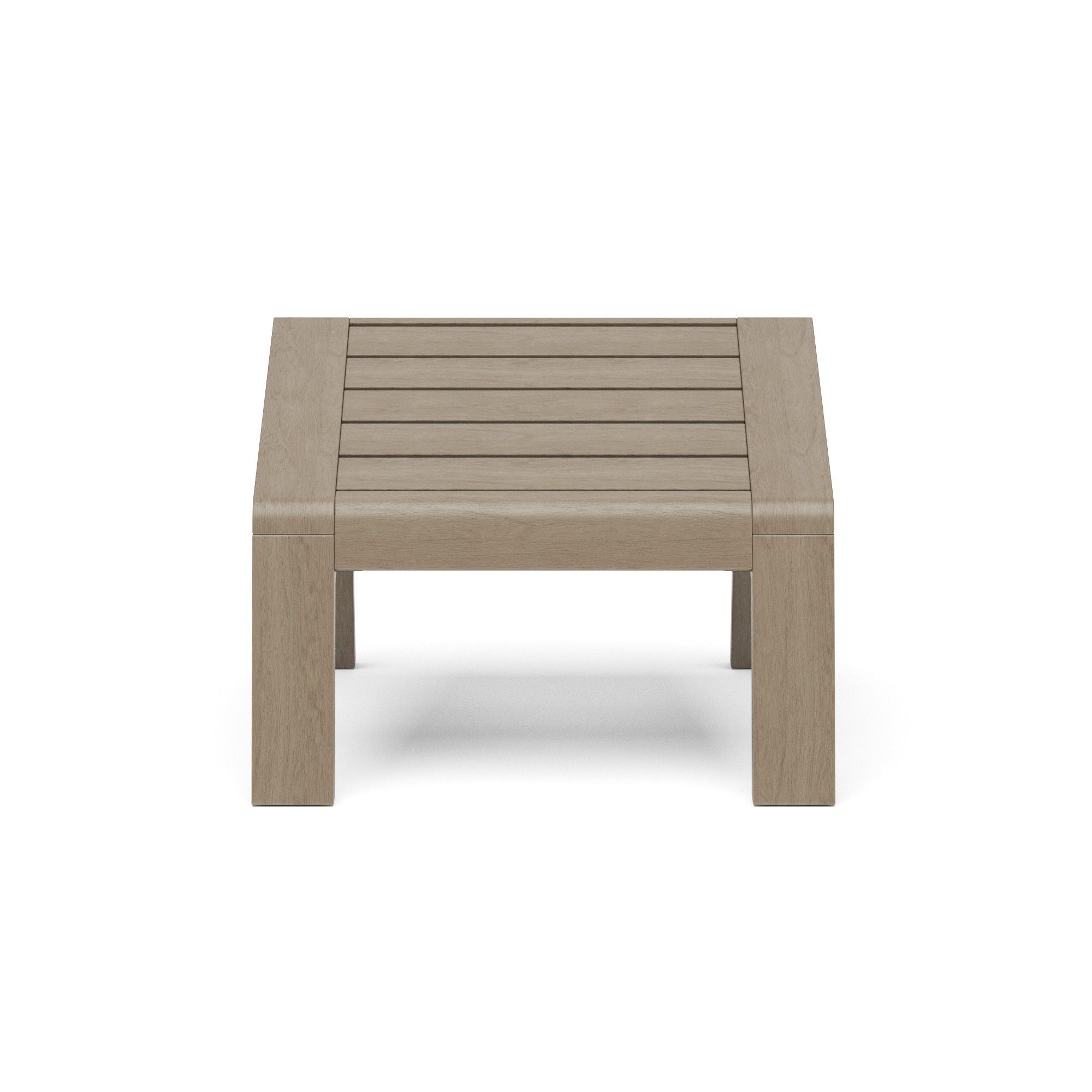 Sustain - 15" Wood Outdoor Ottoman - Dark Gray