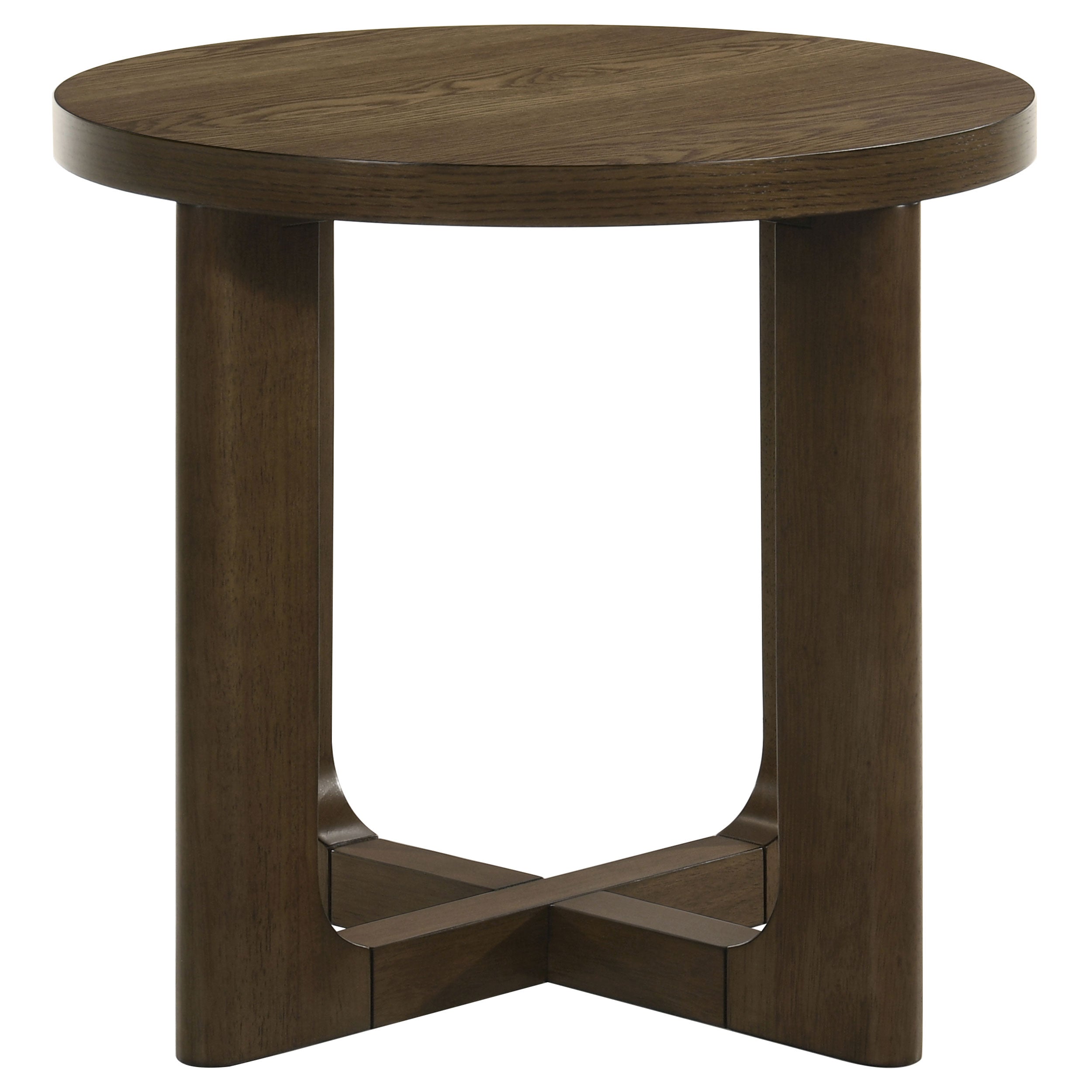 Kessler 3-piece Round Sculptural Wood Coffee Table Set Brown — view 4