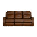 Mustang - Power Sofa With Power Headrest - Rust