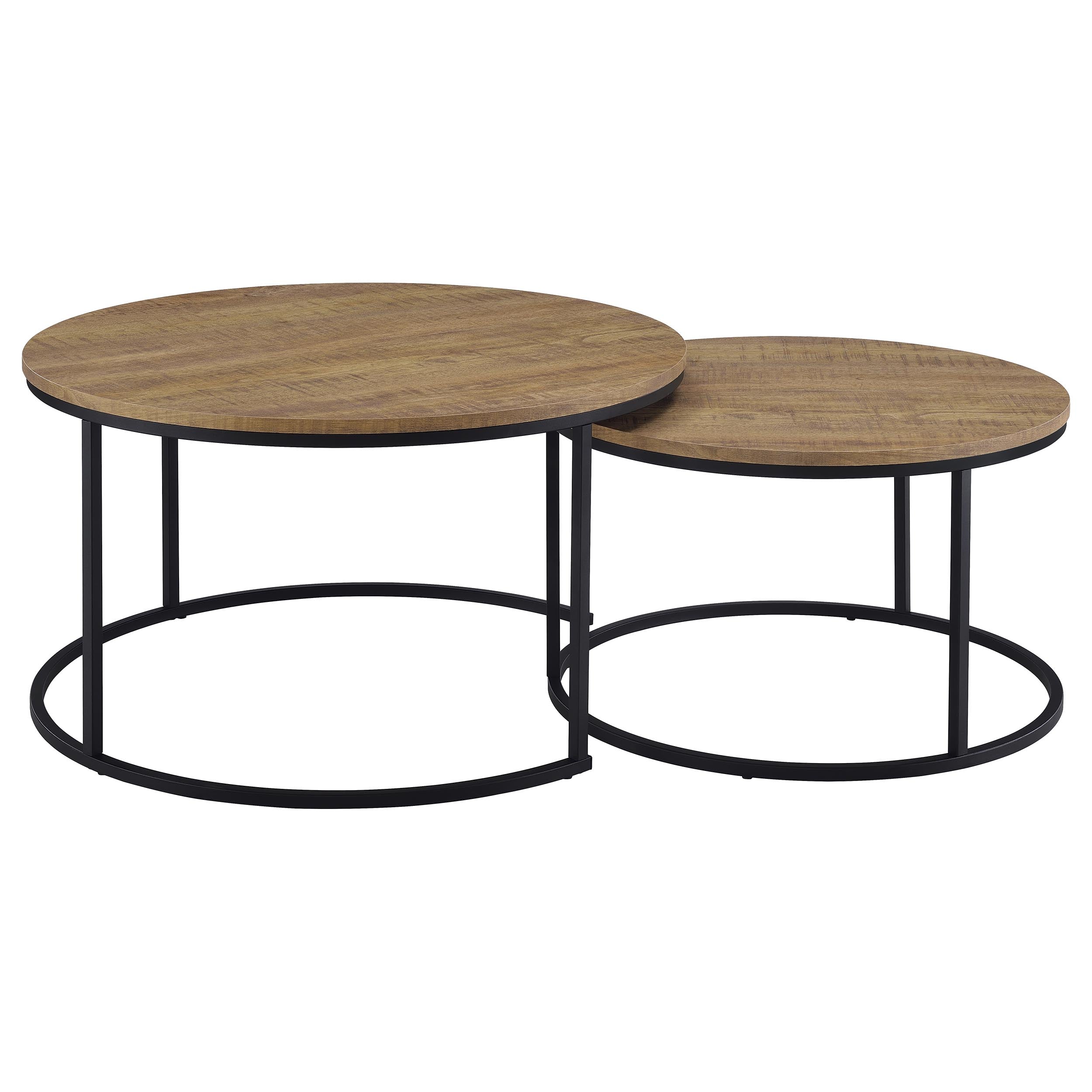Lainey 2-piece Round Nesting Coffee Table Mango — view 8