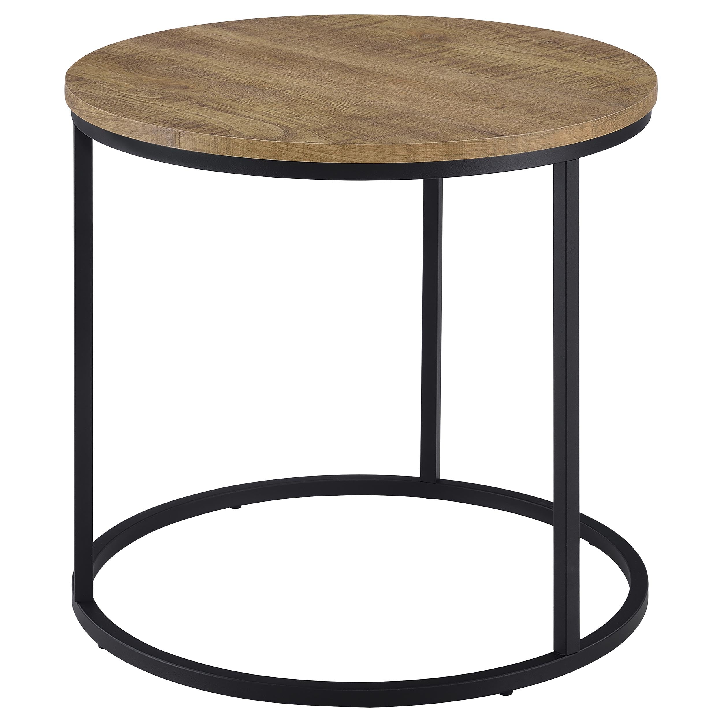 Lainey Round Occasional Side End Table Mango — view 4