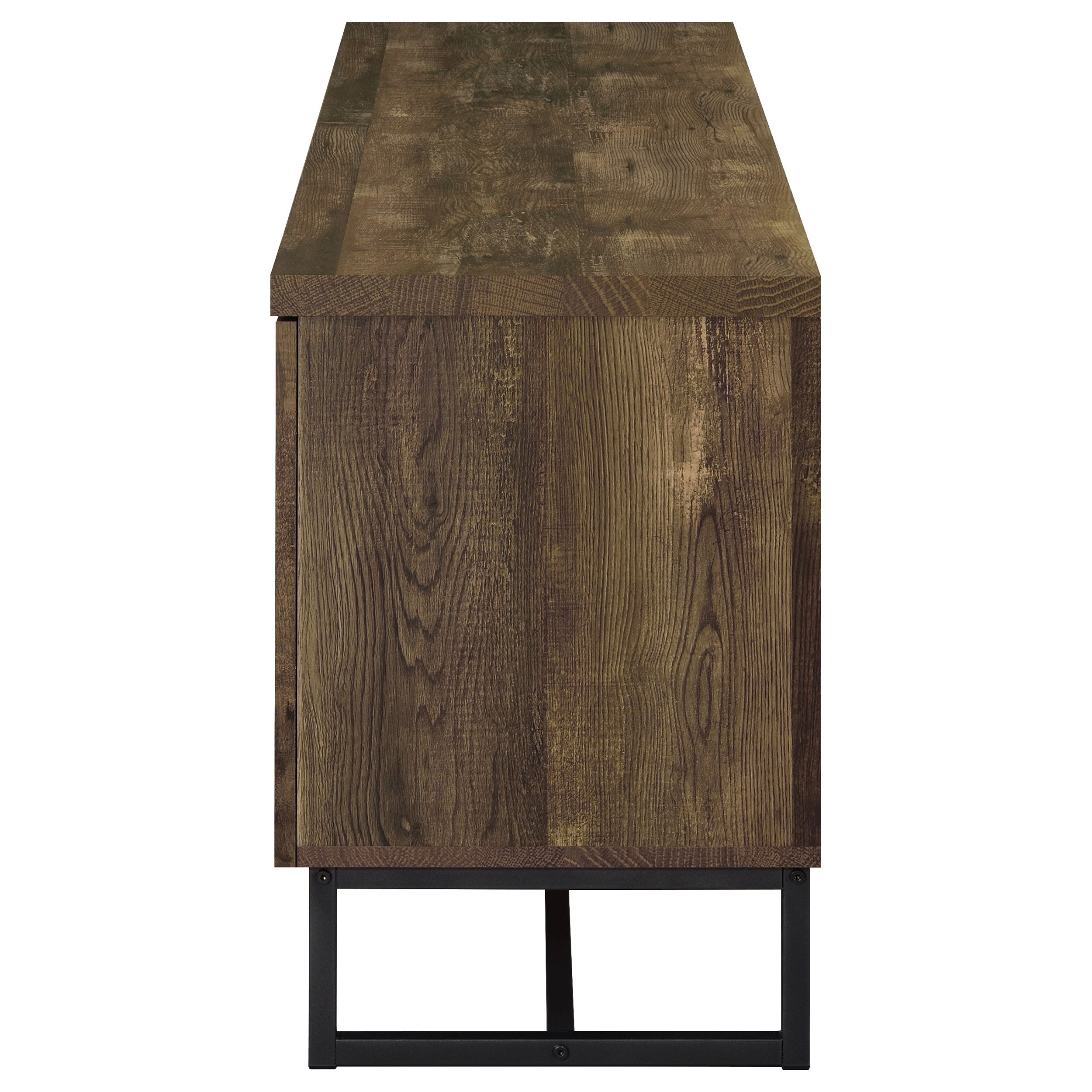 Myles 2-door Engineered Wood 60-inch TV Stand Rustic Oak — view 6