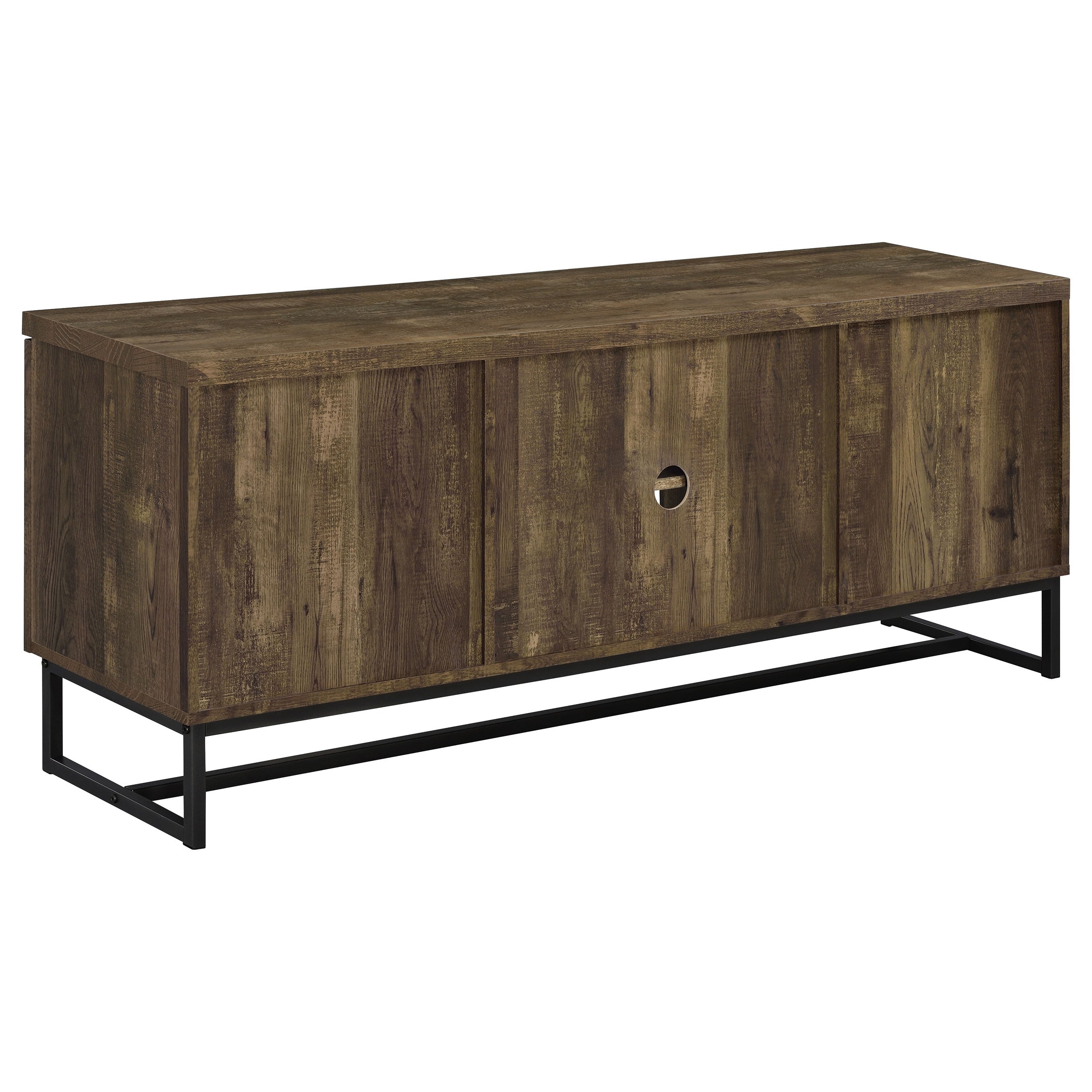 Myles 2-door Engineered Wood 60-inch TV Stand Rustic Oak — view 7