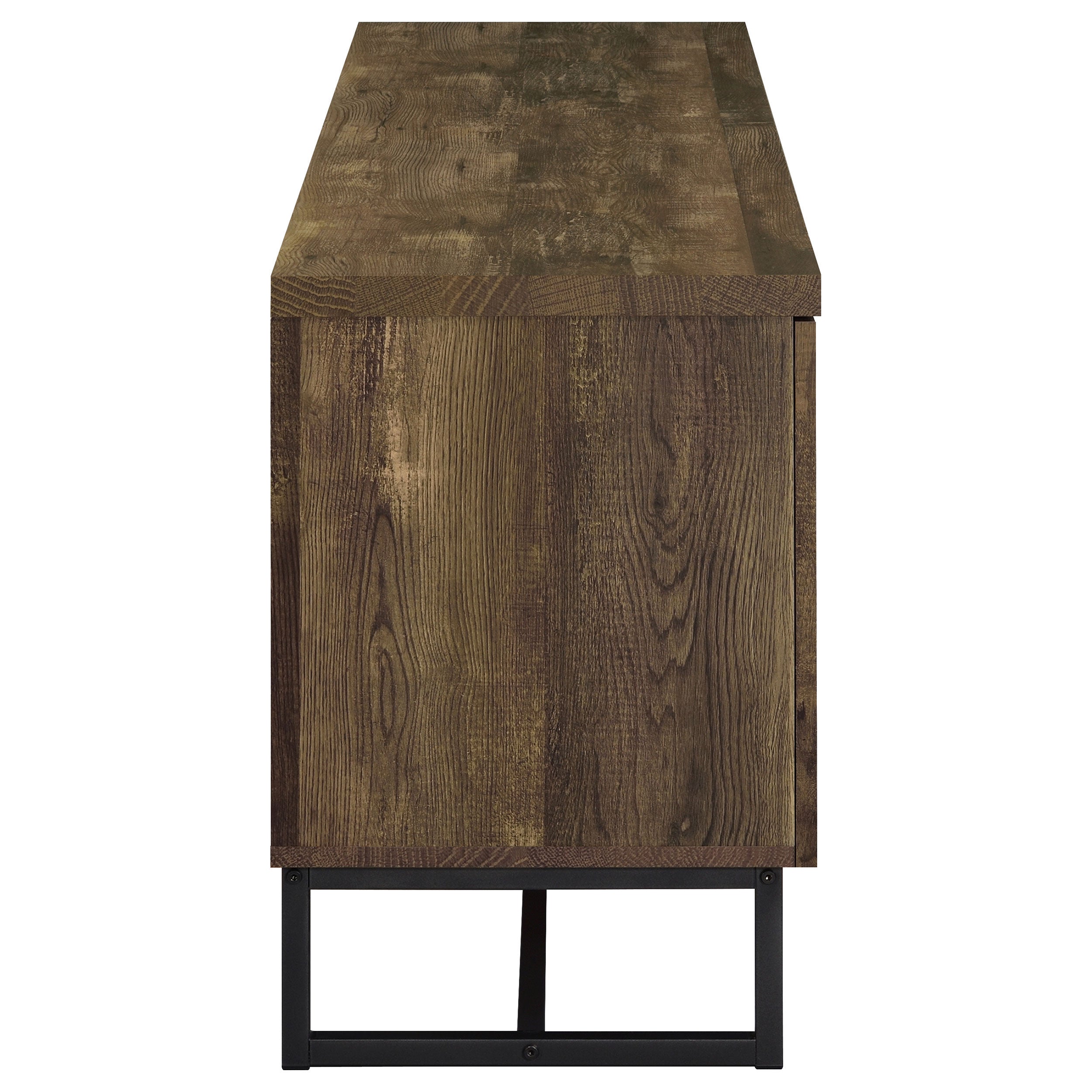 Myles 2-door Engineered Wood 60-inch TV Stand Rustic Oak — view 9