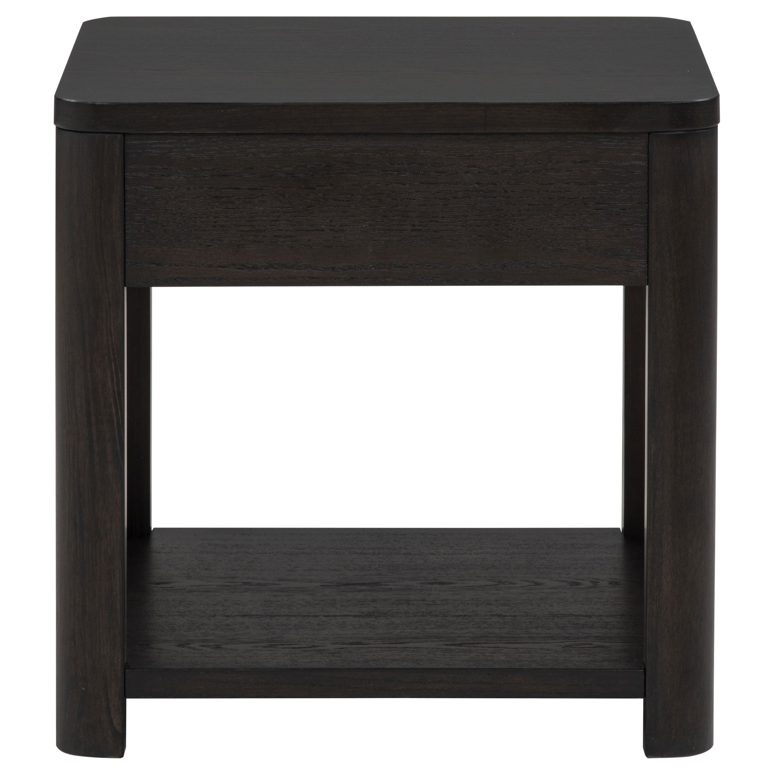 Marcelo Wood End Table with Drawer and Shelf Coffee — view 8