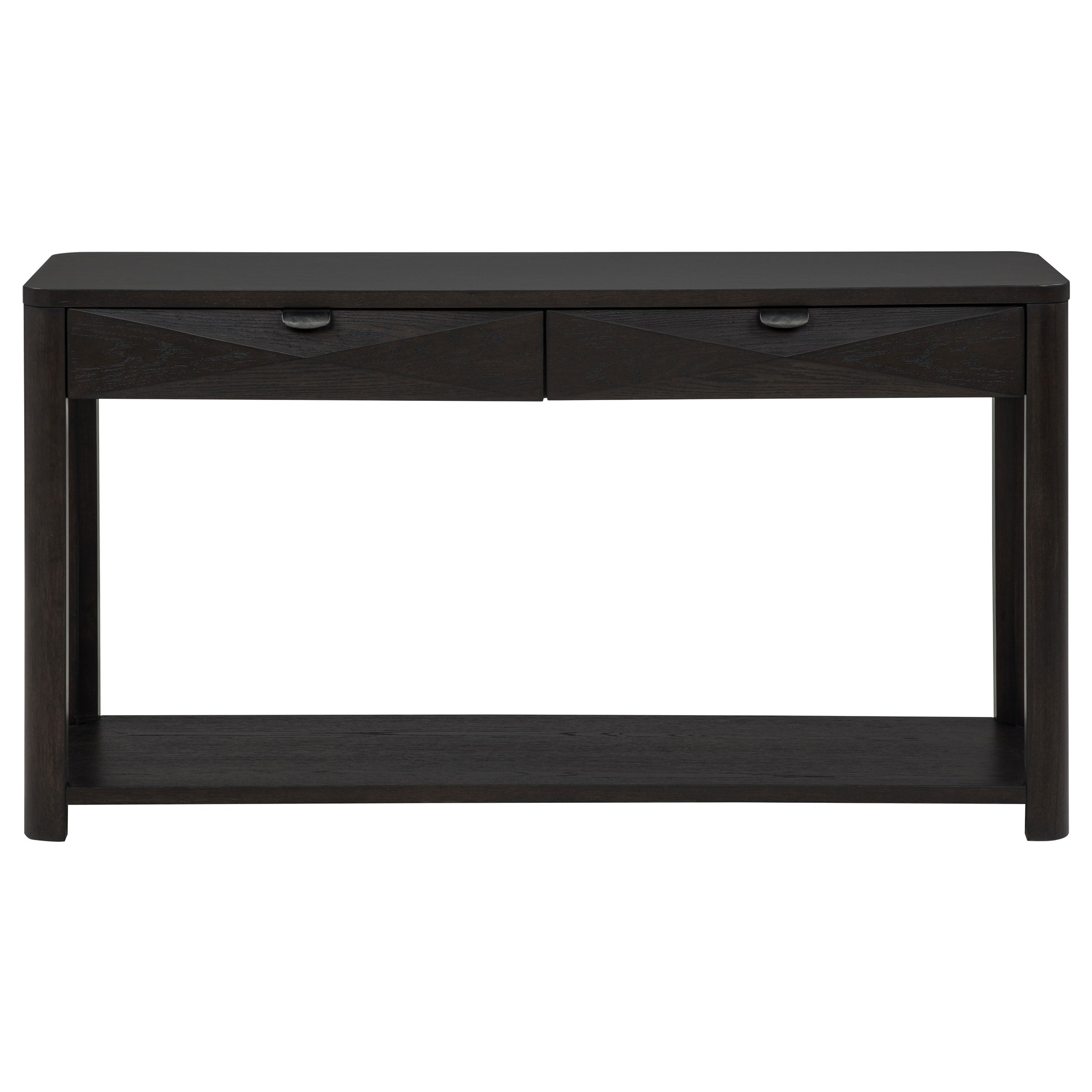 Marcelo Sofa Console Table with 2 Drawers and Shelf Coffee — view 4