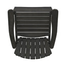 Outdoor Weather Resistant Acacia Wood Adirondack Dining Chairs (Set of 2)