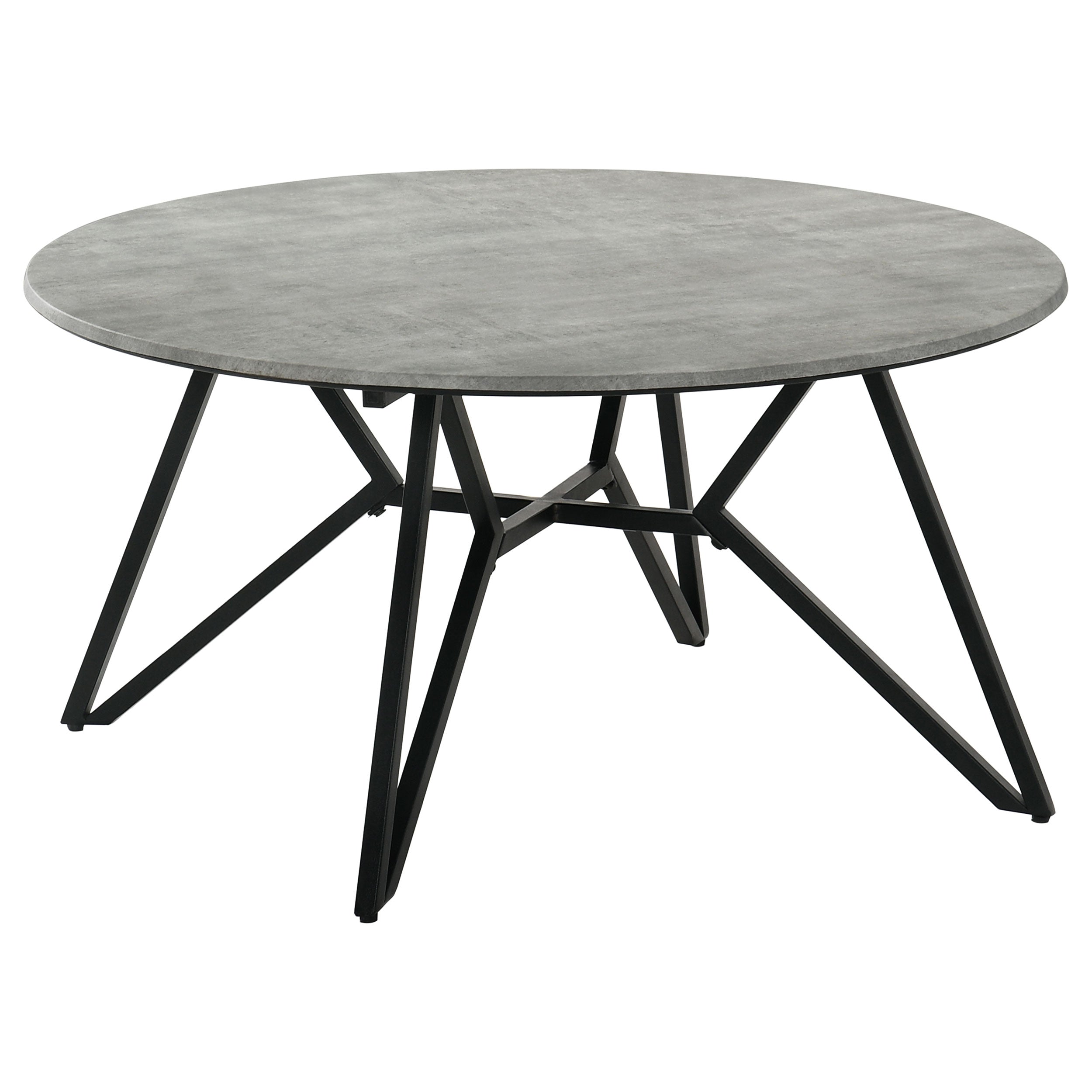 Hadi 2-piece Round SmartTop Coffee and End Table Set Cement — view 6