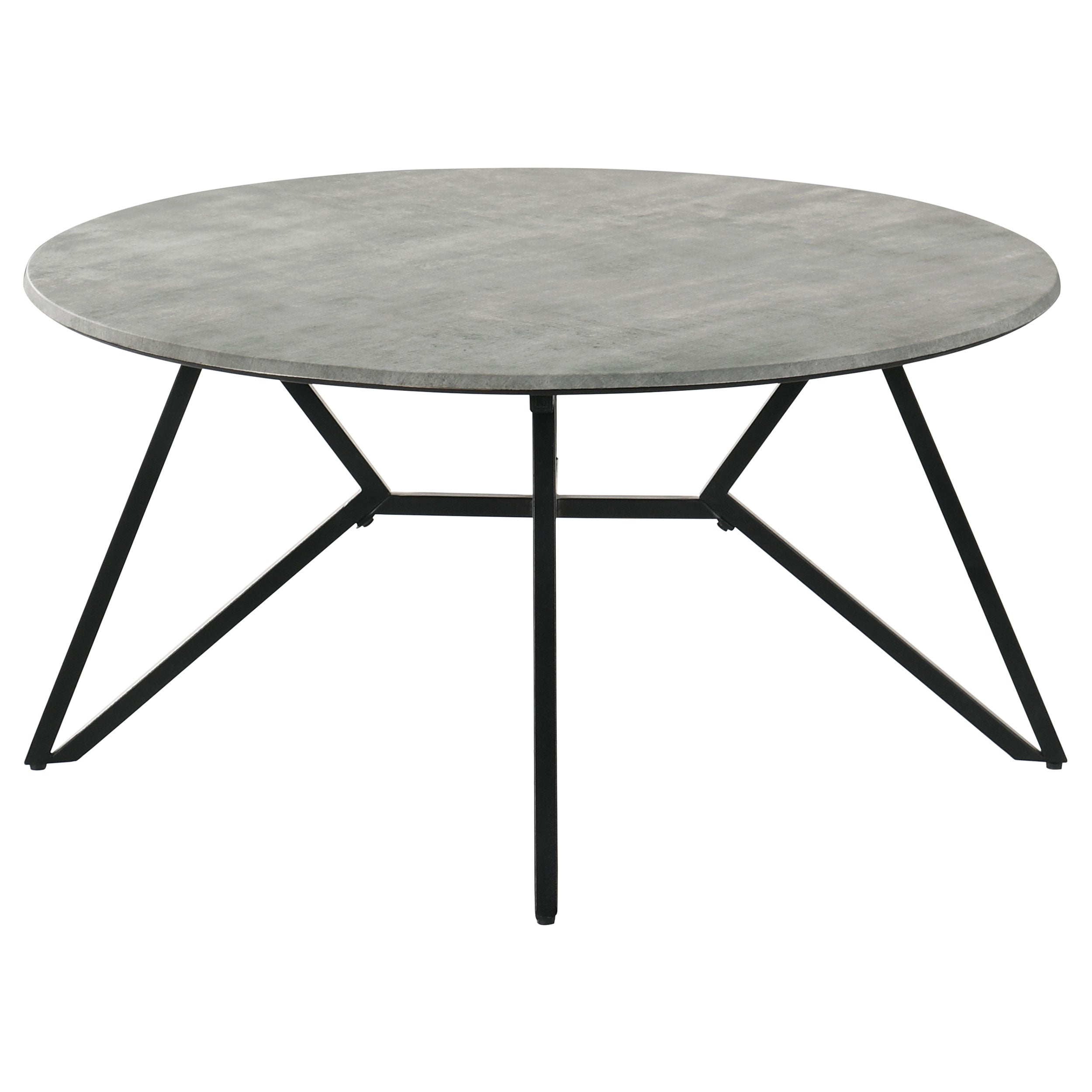 Hadi 2-piece Round SmartTop Coffee and End Table Set Cement — view 7