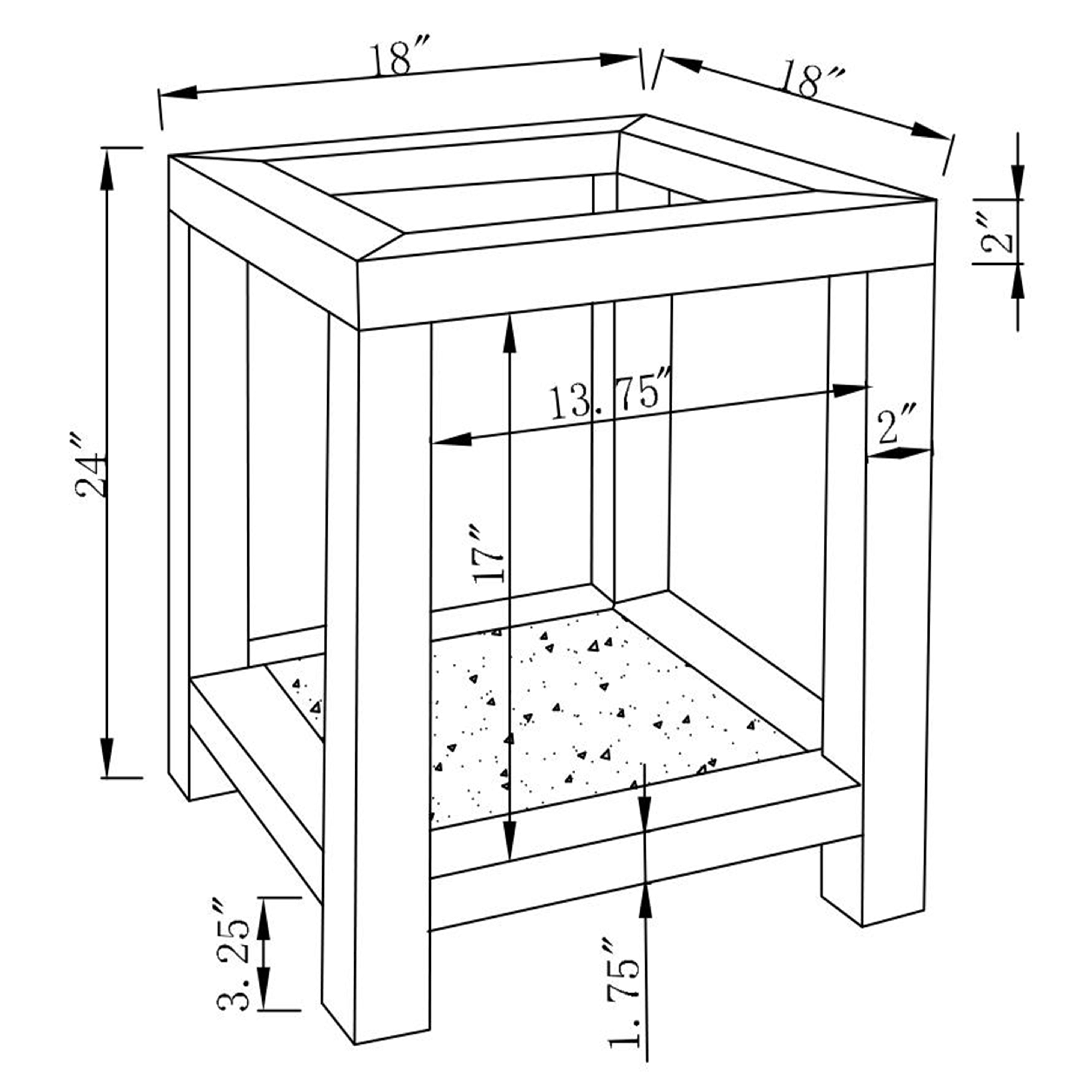 Valentina 1-shelf Square Glass Top Side End Table Silver — view 5