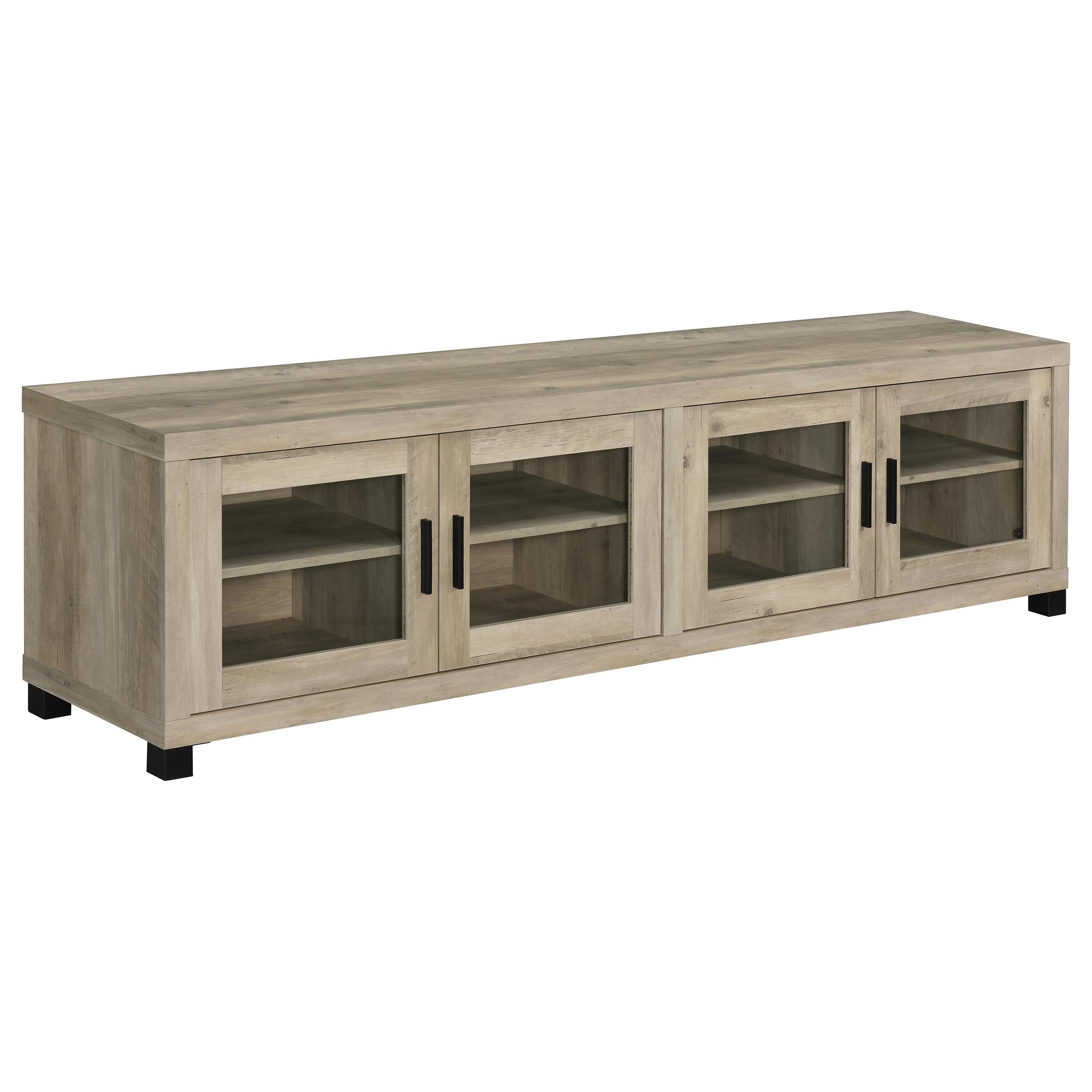 Sachin 3-piece 79-inch TV Entertainment Center Antique Pine — view 10