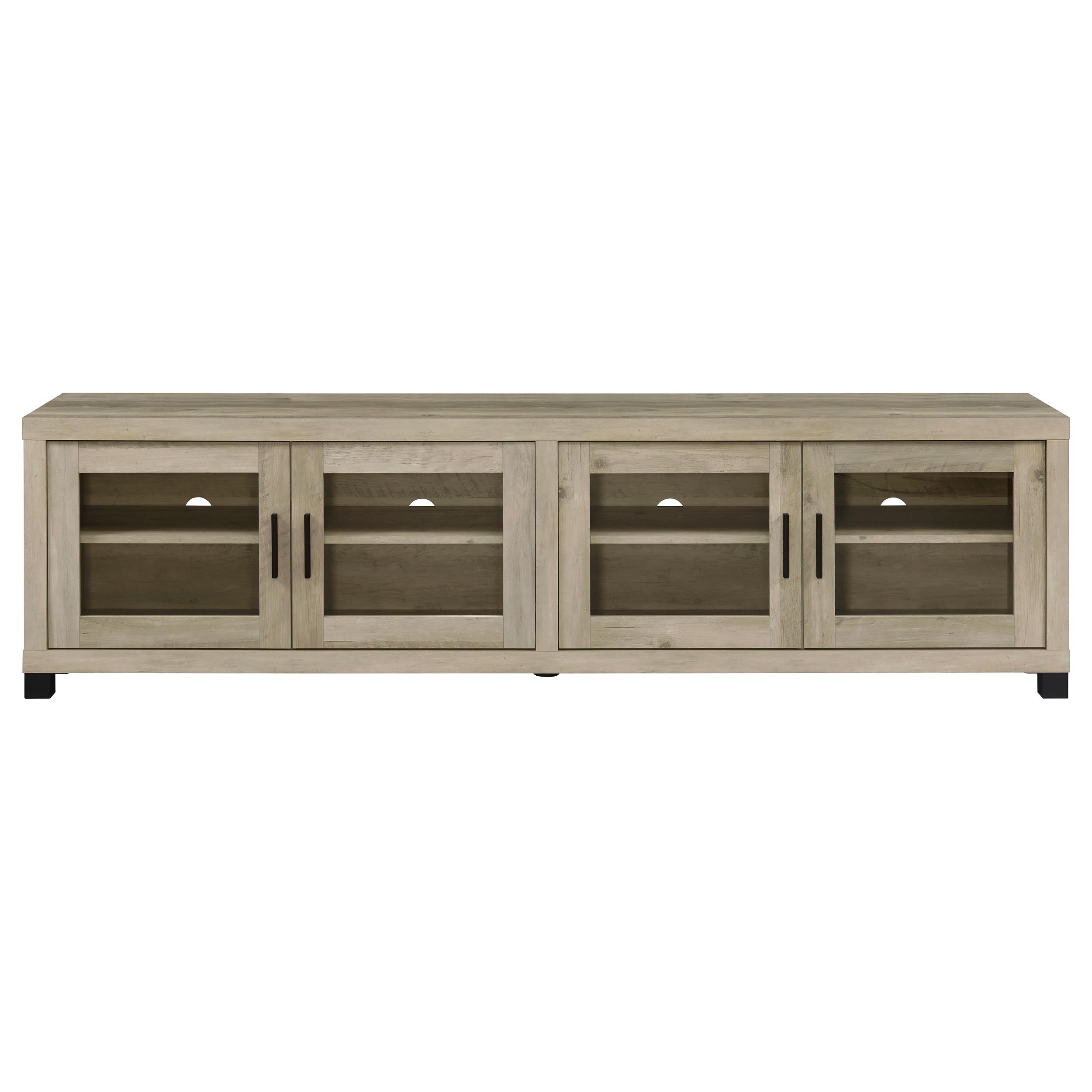 Sachin 3-piece 79-inch TV Entertainment Center Antique Pine — view 12