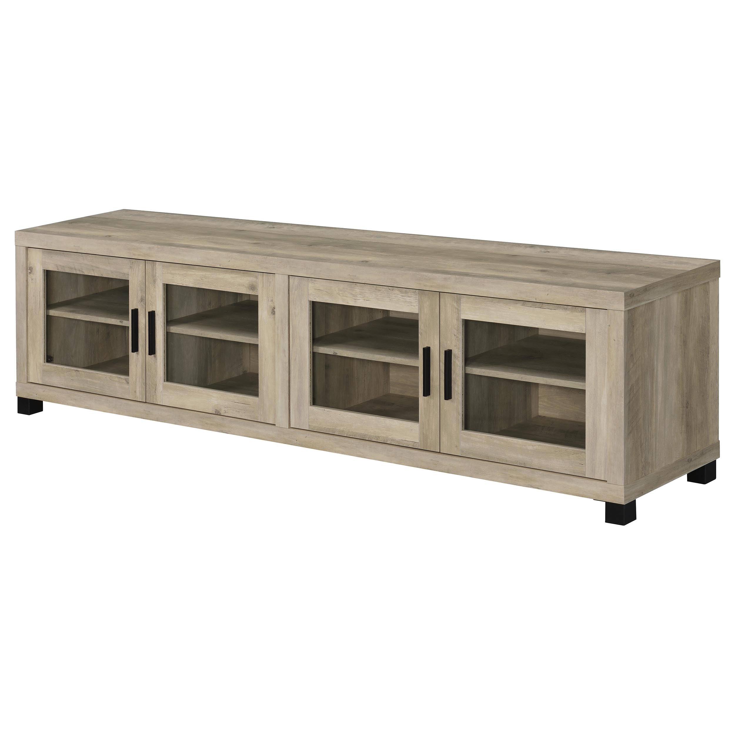 Sachin 3-piece 79-inch TV Entertainment Center Antique Pine — view 13