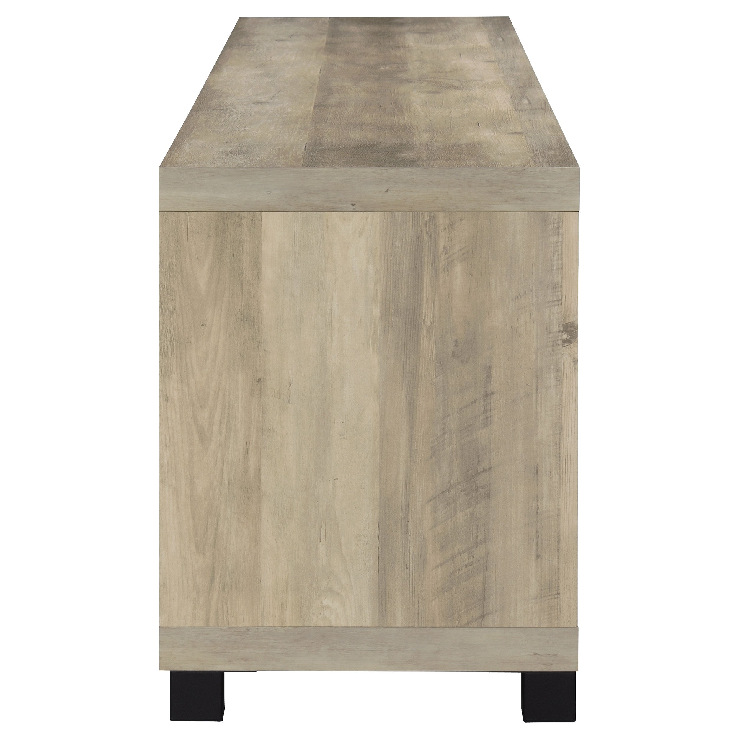 Sachin 4-door Engineered Wood 79-inch TV Stand Distressed Pine — view 6