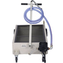 Heavy Duty 20 Gallon Low Profile Oil Drain With Pump Polypropylene - Gray