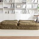 Upholstered Human Dog Bed And Pets, Bean Bag Floor Sofa With Massage Pillow, 5 Adjustable Positions & 2 Soft Pillows