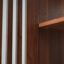 30" Vintage Bathroom Vanity With Ceramic Sink, Modern Bathroom Vanity Cabinet With 2 Soft Close Doors, Equpiied With 4 Sturdy Iron Legs - Antique Dark Brown