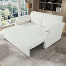 Convertible Pull Out Sofa Bed Queen Size, 3 In 1 With Side Storage
