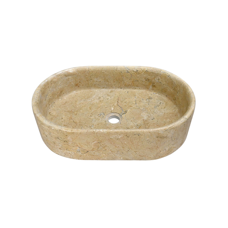 Bathroom Vessel Sink, Semi Polished Surface