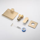 Wall Mount Bathtub Faucet With Waterfall Tub Spout And Single Handle Stainless Steel