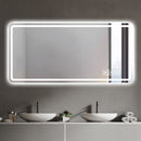LED Bathroom Mirror, Anti Explosion Glass, Rust Resistant, Anti Fog, Tri Color