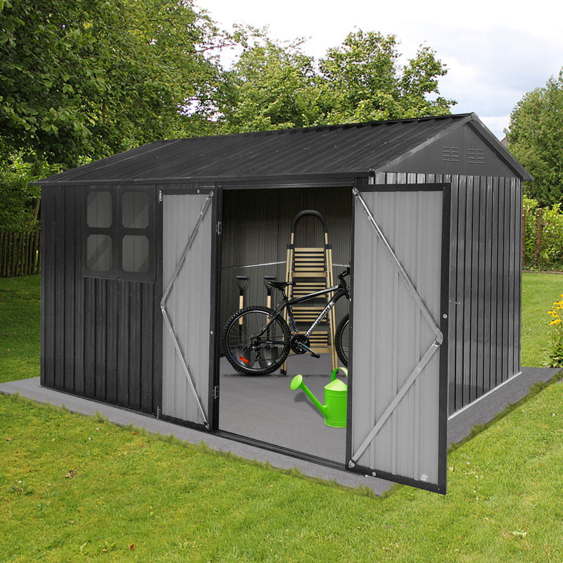 10' x 8' Garden Sheds Outdoor Storage Sheds With Window