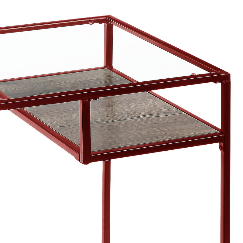 Yasin - Glass Top Writing Desk