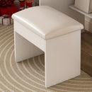 LED Vanity Mirror With Stool, 2 Drawers & 5 Storage Cabinets, Adjustable Lighting Mdf Dressing Table For Bedroom - White