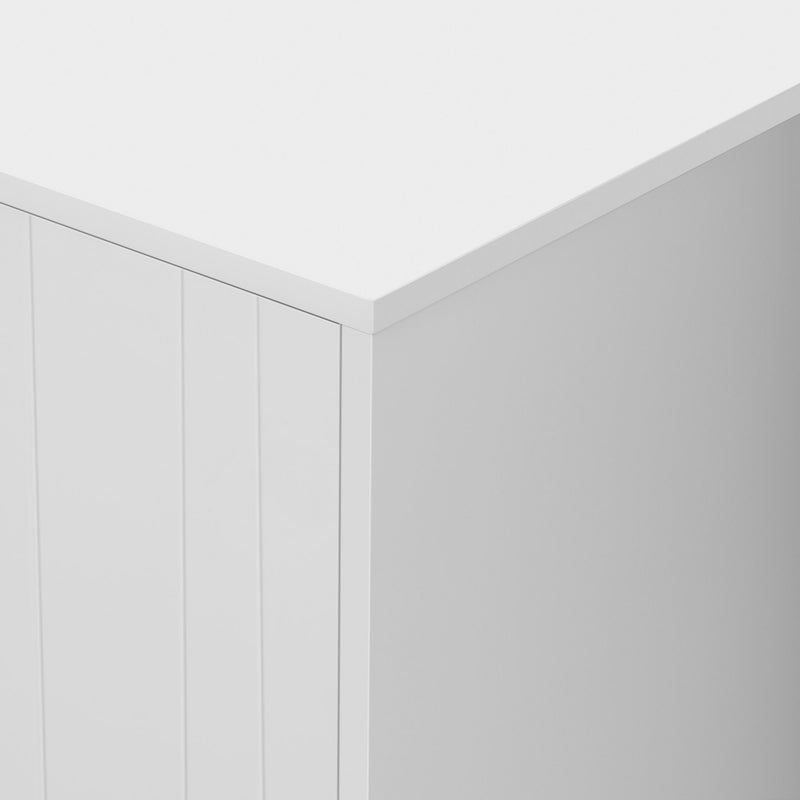 Modern TV Stand With Adjustable Shelf, Handles And Anti-Tip Device