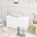 Toy Storage Organizer With Rolling Drawer, Chest With Wheels, Large Pull Out Bin For Nursery - White