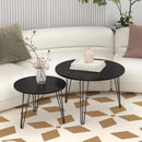 Round Nesting Coffee Table For Living Room (Set of 2)
