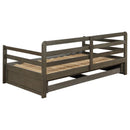Sorrento - 2-Drawer Twin Long Daybed With Extension Trundle - Gray