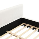 Elegant Wide Edge Bed With Soft Upholstered