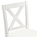 5 Pieces Counter Height Rustic Farmhouse Dining Room Wooden Bar Table Set With 2 Stools And 2 Chairs