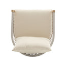 Modern Curved Aluminum Lounge Chair With Stylish Rope Weave Design And Cushioned Comfort For Outdoor