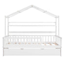 Playhouse Bed With Trundle, Kids Bed With Shelf