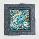 20" Propane Gas Fire Pit Table, 50000 Btu Square Concrete Fire Pit For Outside Patio Deck Garden Backyard - Light Gray Blue