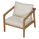 Westin - Outdoor Acacia Wood 4 Pieces Chat Set - Teak / Beige