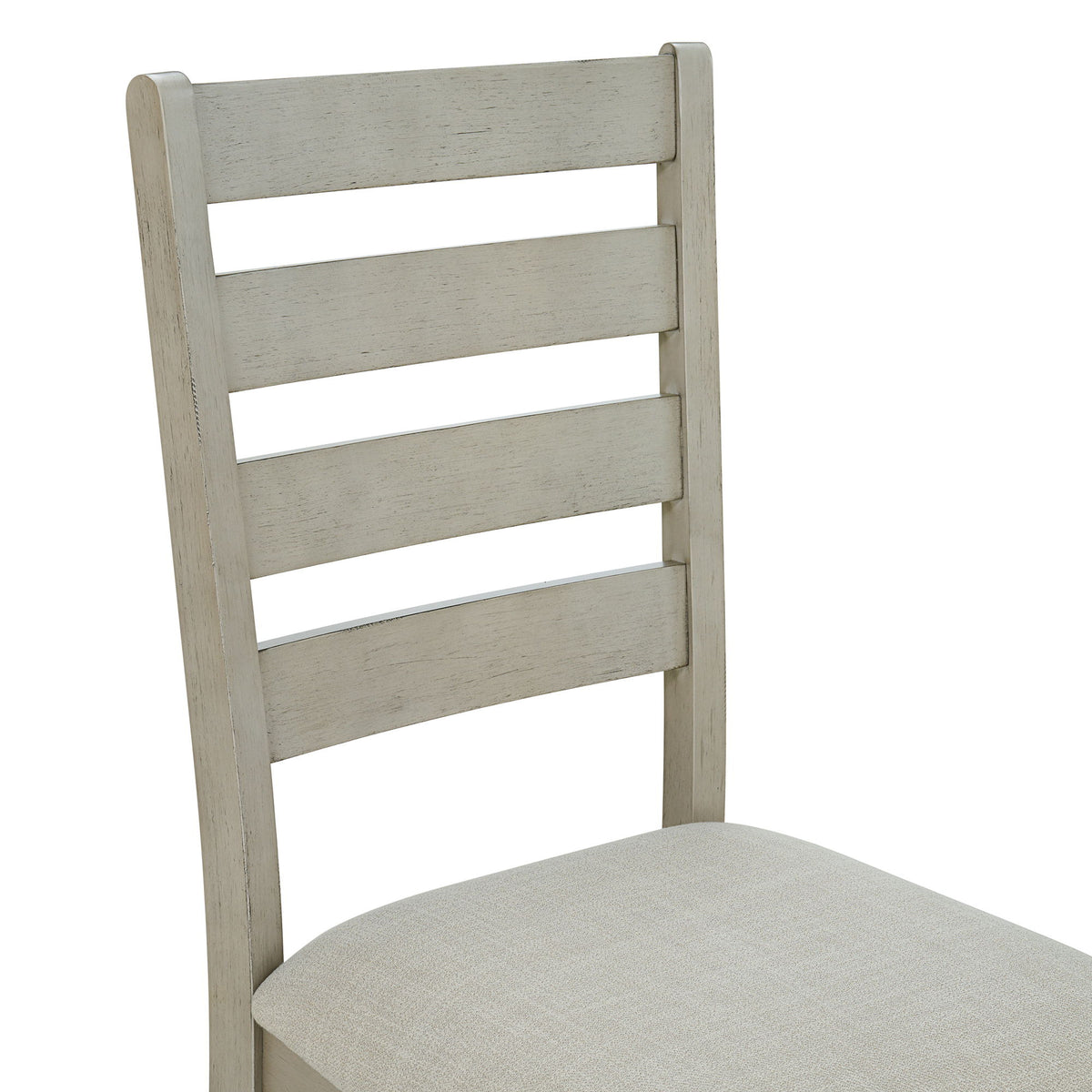 Farmington Ladder Back Dining Side Chair (Set of 2) in Washed Stone / Light Beige by Elements International, view 10