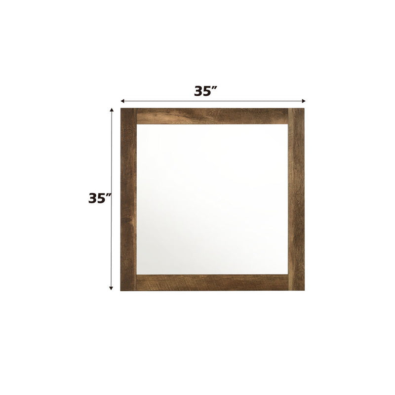 Morales - Mirror - Rustic Oak