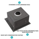 Modern Stainless Steel 15" Drop In Kitchen Sink Workstation With Accessories - Brushed Nickel