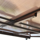 Wall Mounted Outdoor Pergola Gazebo, Heavy Duty Metal Awning With Roof